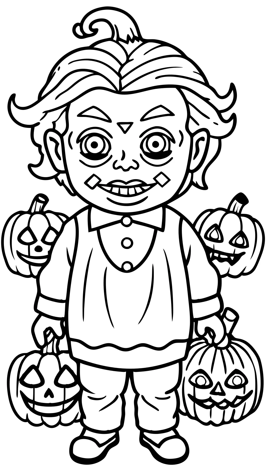 chucky coloring pages